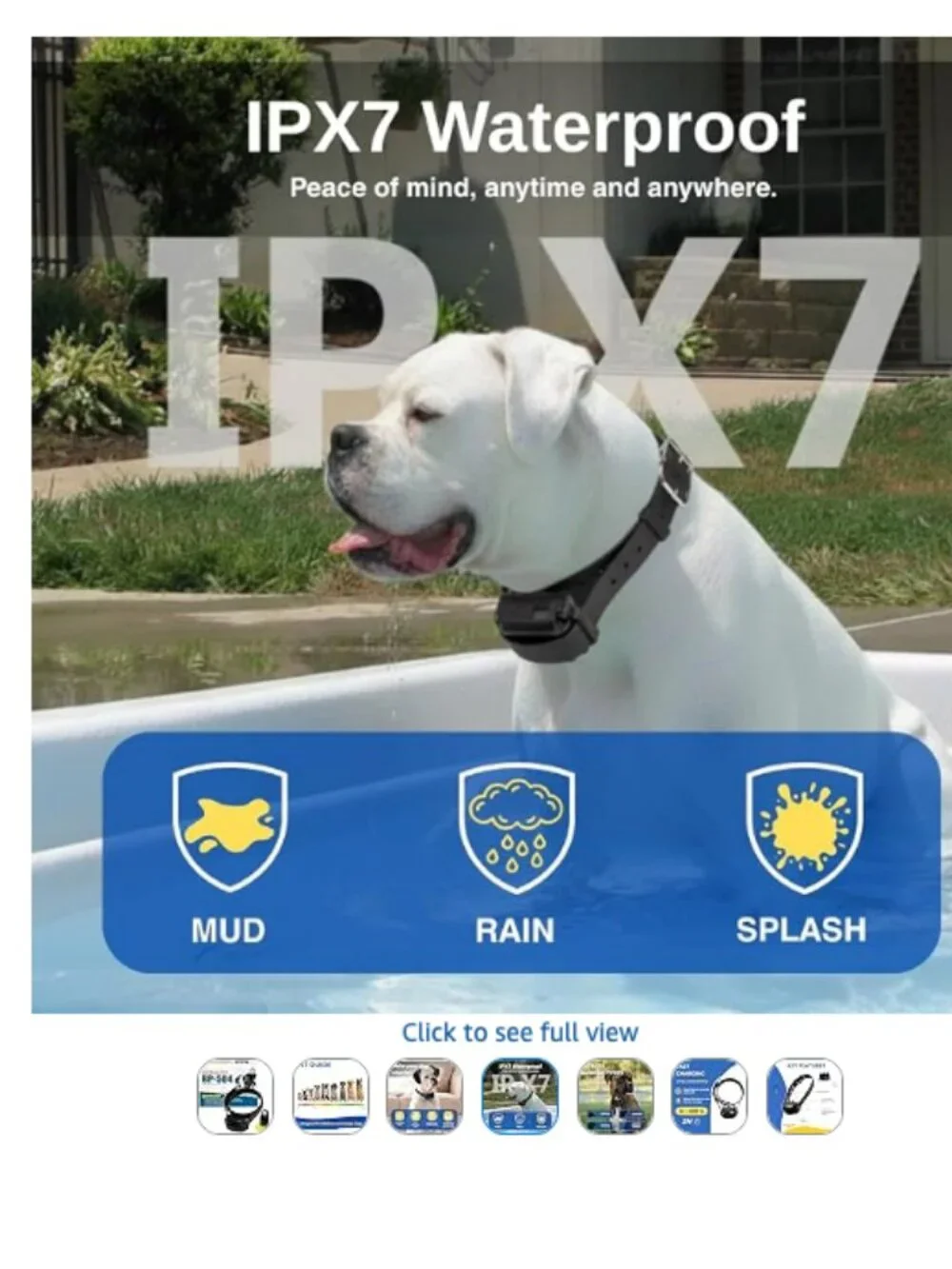 Educator BarkLess Pro BP-504 Waterproof No-Bark Dog Collar + Clicker